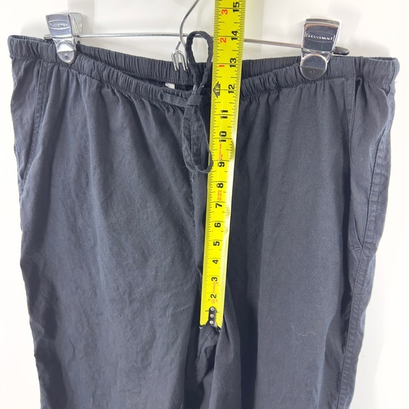 Athleta Paradise Wide Leg Pants Womens Large Linen Blend Pockets Casual Comfy - Picture 10 of 12